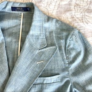 Polo Ralph Lauren | Double Breasted Chambray Blazer